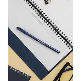 Ручка шариковая неавтоматическая Unomax (Unimax) EECO синяя (толщина линии 0.5 мм, корпус синий)