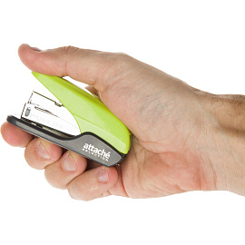 Степлер Attache Selection до 20 листов салатовый (скобы № 24/6, 26/6, с антистеплером, энергосберегающий)