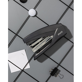 Степлер мощный Attache Selection Brook до 50 листов тёмно-серый (скобы № 24/6, 24/8, 26/6, энергосберегающий)