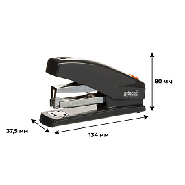 Степлер Attache Selection до 25 листов темно-серый (скобы № 24/6, 26/6, энергосберегающий)