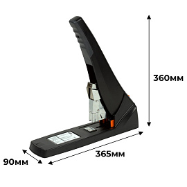 Степлер мощный Attache Selection до 200 листов черный (скобы № 23/6, 23/23, энергосберегающий)
