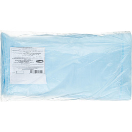 Бахилы одноразовые Гекса хирургические спанбонд 42 г/кв.м высокие голубые (15 пар в упаковке)