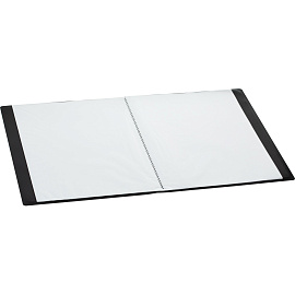 Папка файловая на 30 файлов Attache A4 20 мм черная (толщина обложки 0.4 мм)