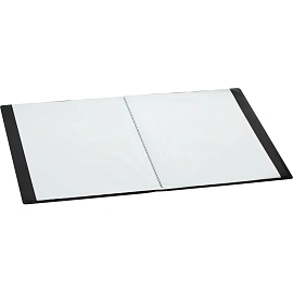 Папка файловая на 100 файлов Attache A4 35 мм черная (толщина обложки 0.6 мм)