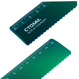 Линейка 15см СТАММ "Хамелеон", пластиковая, с волнистым краем, зеленый хамелеон, европодвес фото Линейка 15см СТАММ "Хамелеон", пластиковая, с волнистым краем, зеленый хамелеон, европодвес