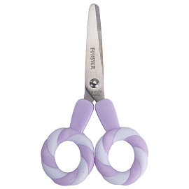 Ножницы FUNSTER (ФАНСТЕР) 130 мм, фигурные ручки ЛЕДЕНЦЫ из ABS пластика, в дисплее, 238853