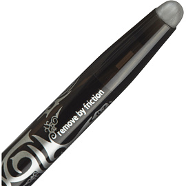 Ручка гелевая со стираемыми чернилами Pilot Frixion черная (толщина линии 0,35 мм)