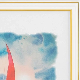 Рамка Зебра А4 21x30 см пластиковый багет 19 мм белая