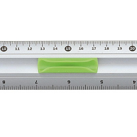 Линейка Attache Selection 30 см металлическая серый с держателем