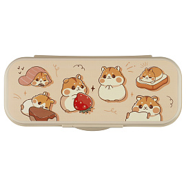 Пенал-футляр, 215*90*43 СТАММ "Хомяки", бежевый
