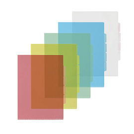 Папка-уголок с 3 отделениями Attache А4 пластиковая 150 мкм (10 штук в упаковке)