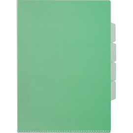 Папка-уголок с 3 отделениями Attache А4 пластиковая 150 мкм (10 штук в упаковке)