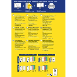 Этикетки самоклеящиеся для папок-регистраторов Avery Zweckform (L4761-25) белые 192x61 мм 4 штуки на листе (25 листов в упаковке) фото Этикетки самоклеящиеся для папок-регистраторов Avery Zweckform (L4761-25) белые 192x61 мм 4 штуки на листе (25 листов в упаковке)