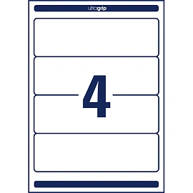 Этикетки самоклеящиеся для папок-регистраторов Avery Zweckform (L4761-25) белые 192x61 мм 4 штуки на листе (25 листов в упаковке) фото Этикетки самоклеящиеся для папок-регистраторов Avery Zweckform (L4761-25) белые 192x61 мм 4 штуки на листе (25 листов в упаковке)