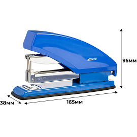 Степлер мощный Attache до 60 листов синий (скобы № 23/10, энергосберегающий)