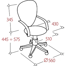 Кресло офисное Бюрократ CH-296NX черное (сетка/ткань, пластик)