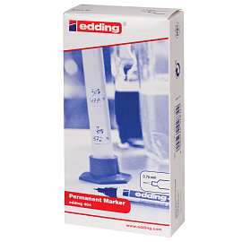 Маркер перманентный Edding E-404/1 черный (толщина линии 0,75 мм) круглый наконечник