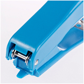 Степлер №10 OfficeSpace до 12л., пластиковый корпус, синий фото Степлер №10 OfficeSpace до 12л., пластиковый корпус, синий