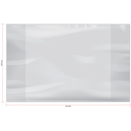 Обложка 225*355 для рабочих тетрадей, прописей, дневников в тв. переплете и учебников старших классов, ПВХ 100мкм, ArtSpace,ШК