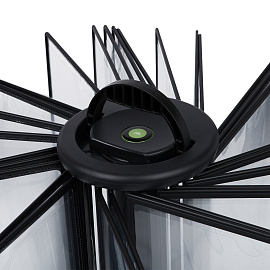 Демосистема настольная OfficeSpace с 30 черными панелями, вращающаяся фото Демосистема настольная OfficeSpace с 30 черными панелями, вращающаяся