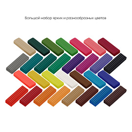 Пластилин Гамма Мультики 30 цветов 600 г со стекой фото Пластилин Гамма Мультики 30 цветов 600 г со стекой