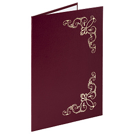 Папка адресная бумвинил с виньеткой, формат А4, бордовая, индивидуальная упаковка, STAFF "Basic", 129575 фото Папка адресная бумвинил с виньеткой, формат А4, бордовая, индивидуальная упаковка, STAFF "Basic", 129575