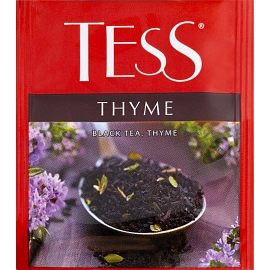 Чай черный Tess Thyme 100 пакетиков (чабрец) фото Чай черный Tess Thyme 100 пакетиков (чабрец)
