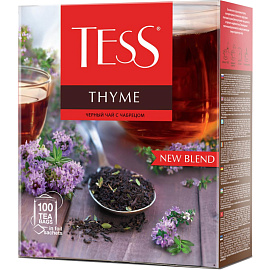 Чай черный Tess Thyme 100 пакетиков (чабрец) фото Чай черный Tess Thyme 100 пакетиков (чабрец)