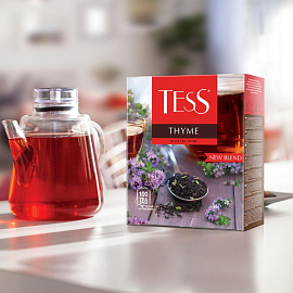 Чай черный Tess Thyme 100 пакетиков (чабрец) фото Чай черный Tess Thyme 100 пакетиков (чабрец)