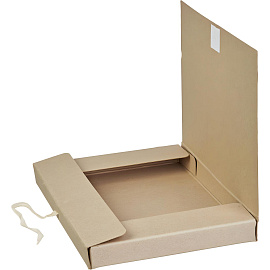 Короб архивный Дело на 2-х завязках Attache 35 мм картон бурый до 350 листов