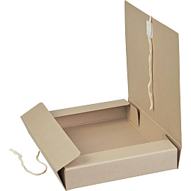 Короб архивный Дело на 2-х завязках Attache 50 мм картон бурый до 500 листов