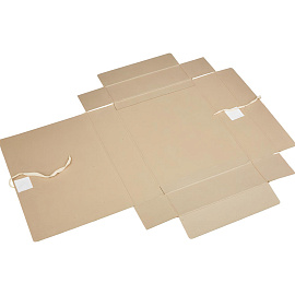 Короб архивный Дело на 2-х завязках Attache 80 мм картон бурый до 800 листов