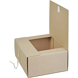 Короб архивный Дело на 2-х завязках Attache 120 мм картон бурый до 1200 листов