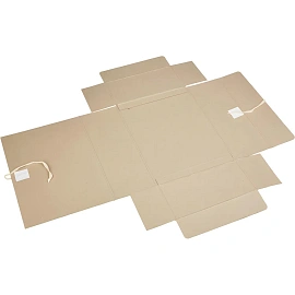 Короб архивный Дело на 2-х завязках Attache 120 мм картон бурый до 1200 листов