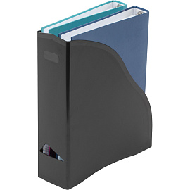 Лоток вертикальный для бумаг 85 мм Attache Космос пластиковый черный