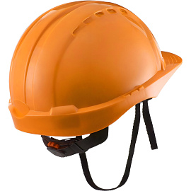 Каска защитная Эталон оранжевая с храповым механизмом
