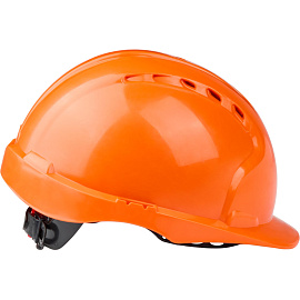 Каска защитная Эталон оранжевая с храповым механизмом