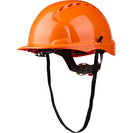Каска защитная Эталон оранжевая с храповым механизмом