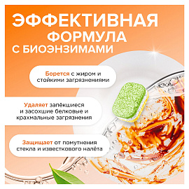 Таблетки для посудомоечных машин Synergetic бесфосфатные (100 штук в упаковке)