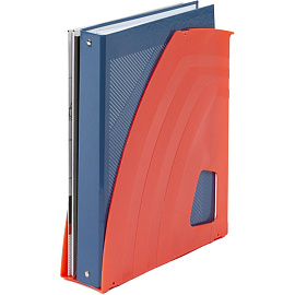 Лоток вертикальный для бумаг 70 мм Attache Fantasy пластиковый оранжевый