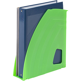 Лоток вертикальный для бумаг 70 мм Attache Fantasy пластиковый зеленый