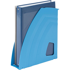 Лоток вертикальный для бумаг 70 мм Attache Fantasy пластиковый голубой