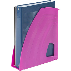 Лоток вертикальный для бумаг 70 мм Attache Fantasy пластиковый розовый