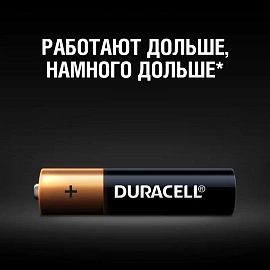 Батарейка ААА мизинчиковая Duracell (2 штуки в упаковке)