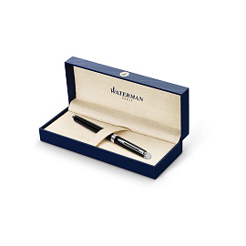Ручка-роллер Waterman "Hemisphere Black PT" черная, 0,8мм, подарочная упаковка