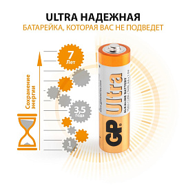 Батарейка АА пальчиковая GP Ultra (2 штуки в упаковке)