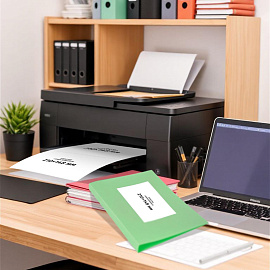 Этикетки самоклеящиеся Комус (ProMega Label) 210х148 мм 2 штуки на листе белые (100 листов в упаковке)