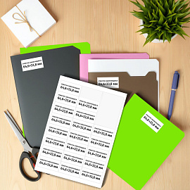 Этикетки самоклеящиеся Комус (ProMega Label) 64,6х33,8 мм 24 штуки на листе белые (100 листов в упаковке)