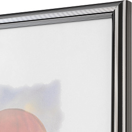 Рамка Зебра А3 30x40 см пластиковый багет 14 мм серебристая