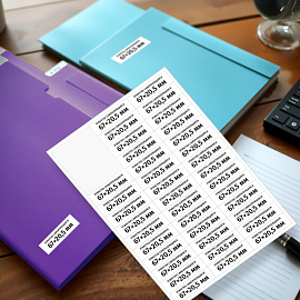 Этикетки самоклеящиеся Комус (ProMega Label) 67х20,5 мм 42 штуки на листе белые (100 листов в упаковке)